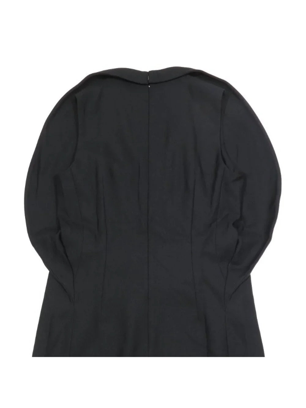 Louis Vuitton Sleeveless Dress Long Silk Black 38